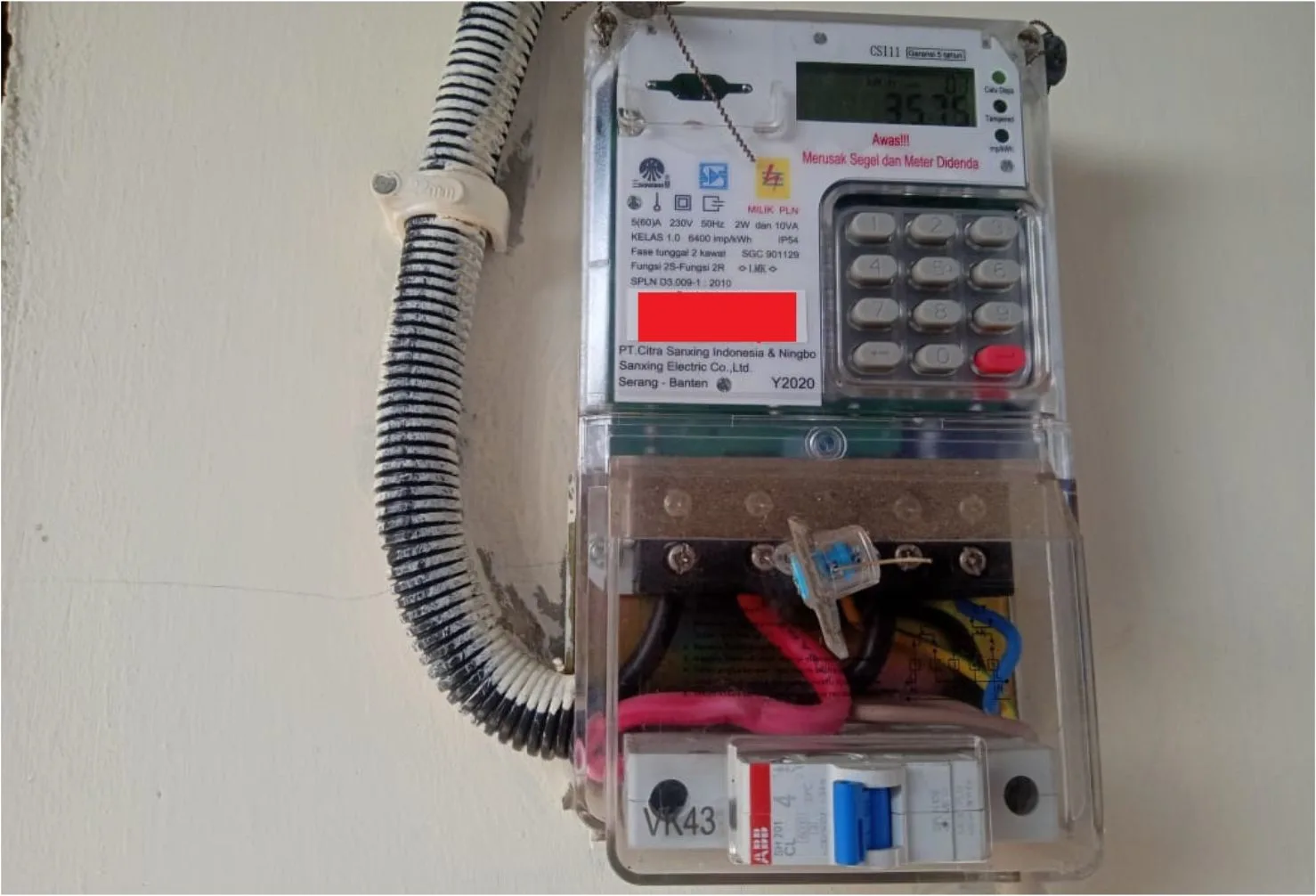 meteran listrik bunyi krek