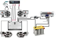 rangkaian kelistrikan sistem audio mobil