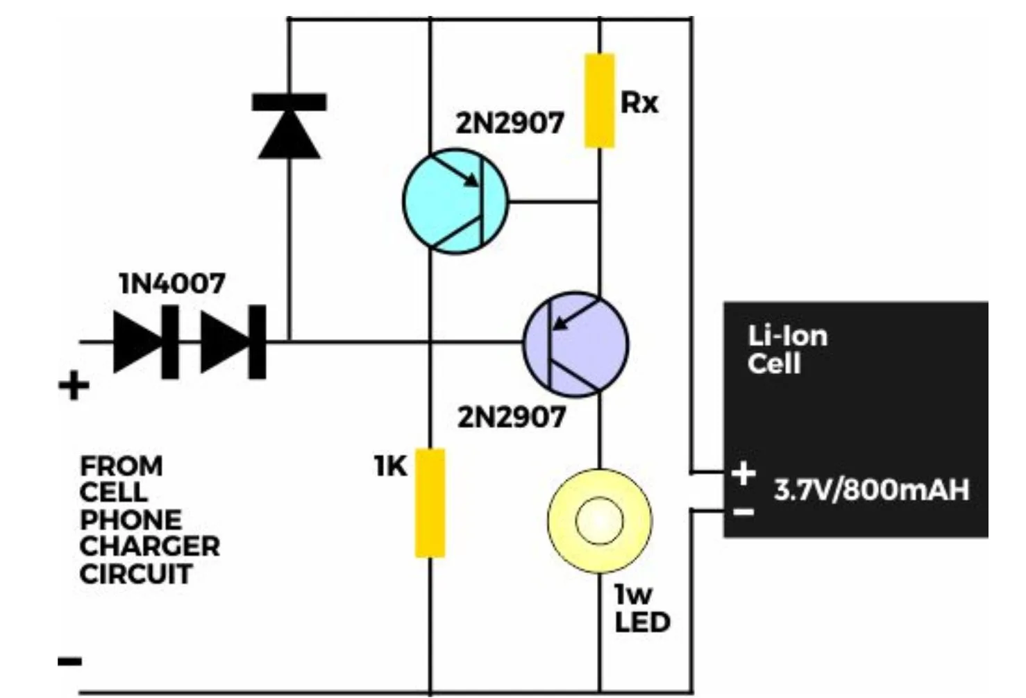 rangkaian lampu emergency otomatis