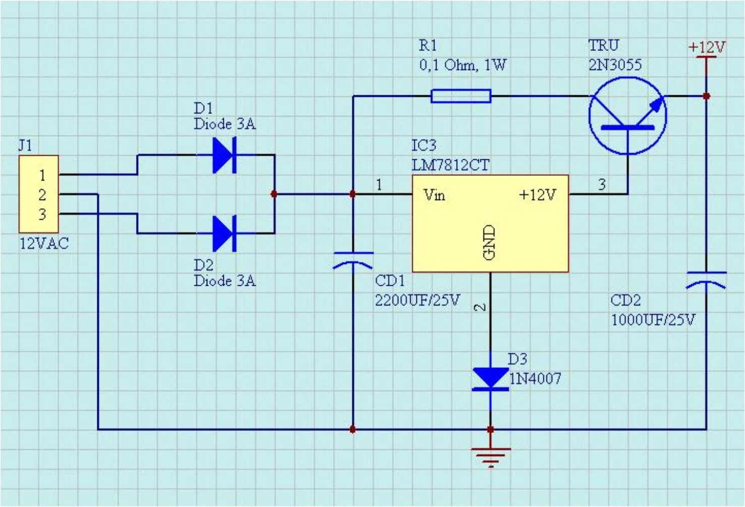 rangkaian penambah ampere