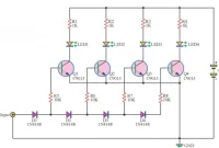 skema led vu transistor