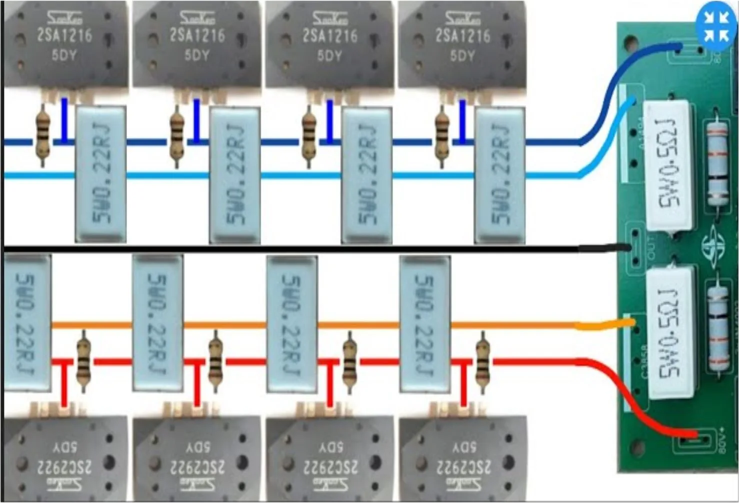 skema transistor final toshiba