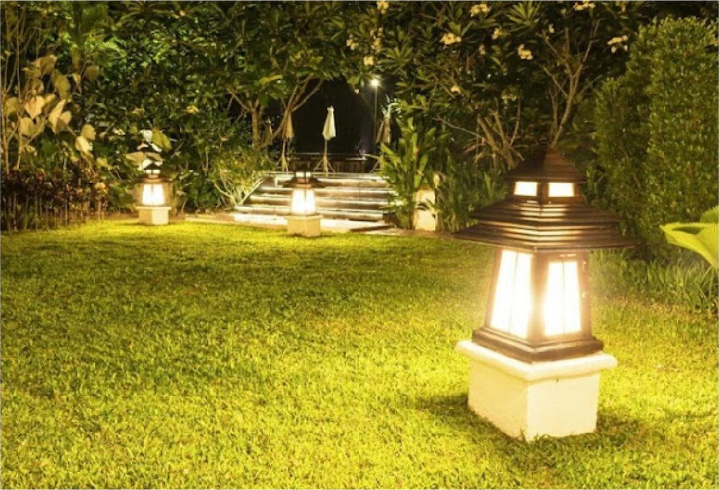 cara kerja lampu taman otomatis