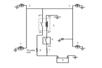 rangkaian lampu kepala dengan relay