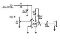 skema ampli lm386