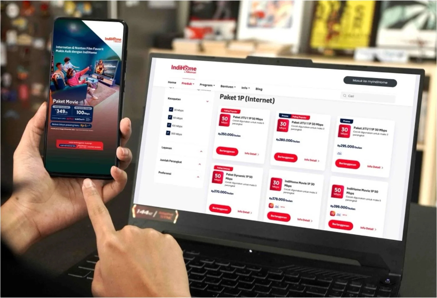 aplikasi indihome untuk laptop